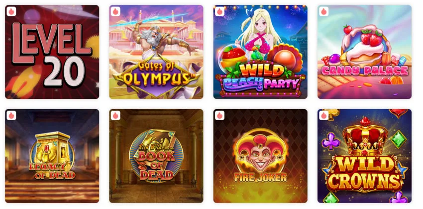 Uniclub Casino game selection