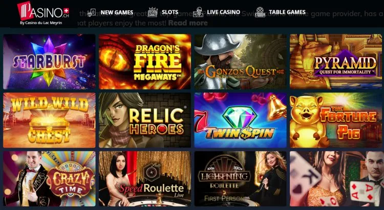 Pasino Casino-Homepage