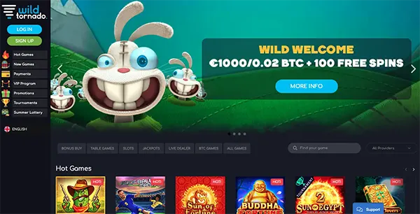 Wild Tornado Casino Review: Alles wat je moet weten