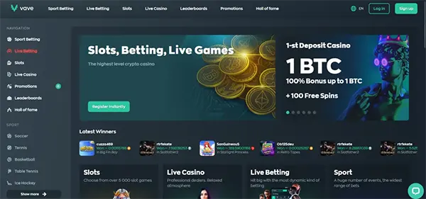 Vave live dealer